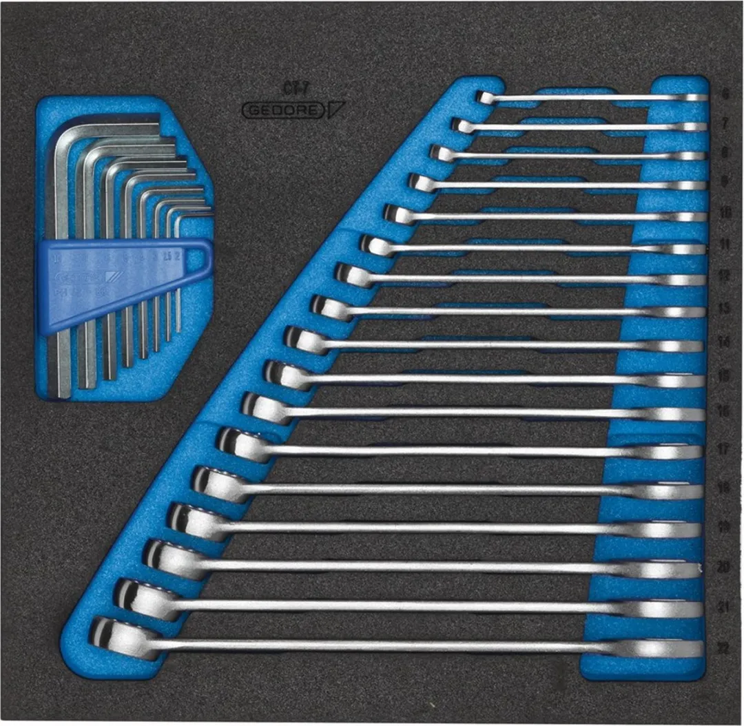 Gedore 1500 CT2-7 Ring-steeksleutelset 25-delig