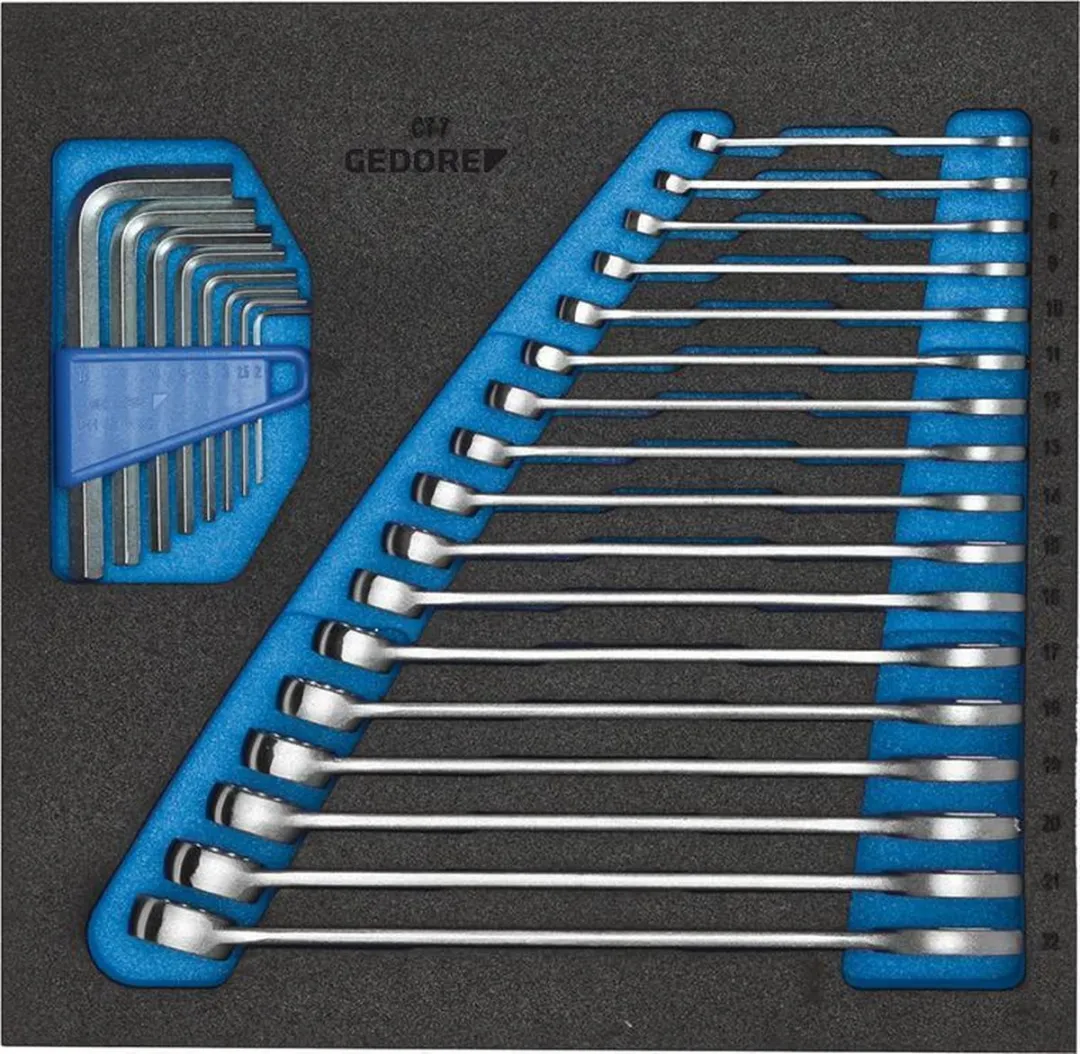 Gedore 1500 CT2-7 Ring-steeksleutelset 25-delig - Inch - afbeelding 3 van 6