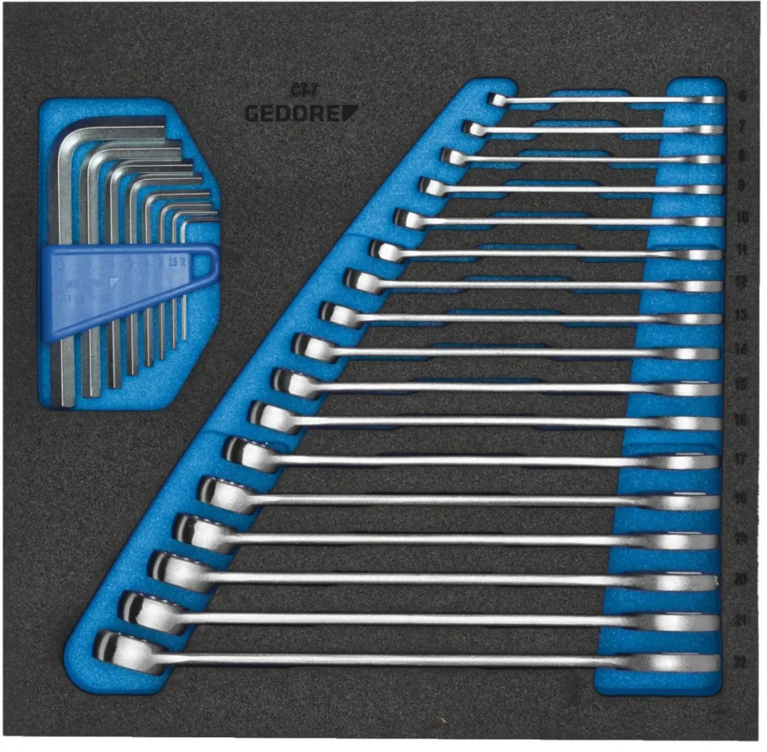Gedore 1500 CT2-7 Ring-steeksleutelset 25-delig - Inch - afbeelding 5 van 6