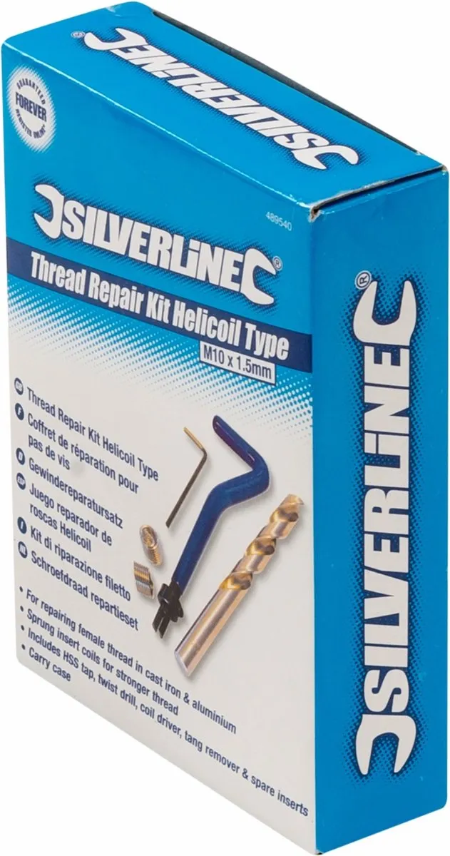 Silverline M10 x 1,5mm Schroefdraad Repartie Set - 30 Stuks