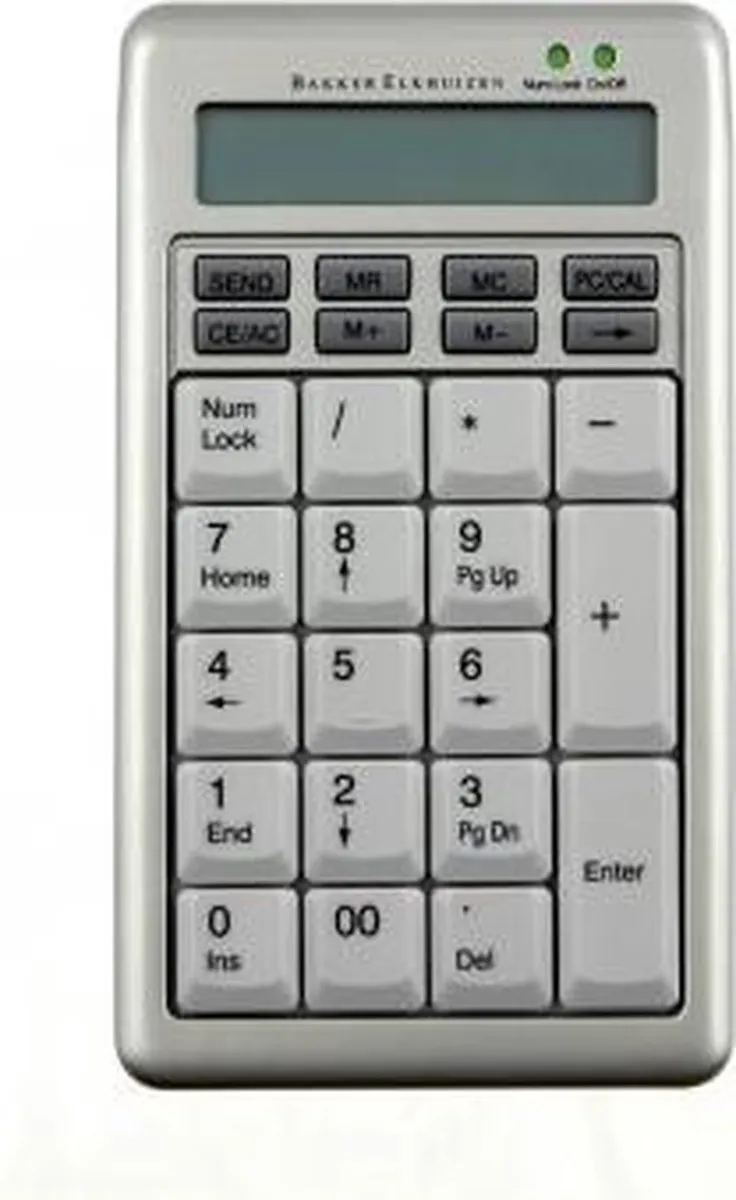 3M Bakker Elkhuizen S-board 840 Numeriek Toetsenbord - Zilver