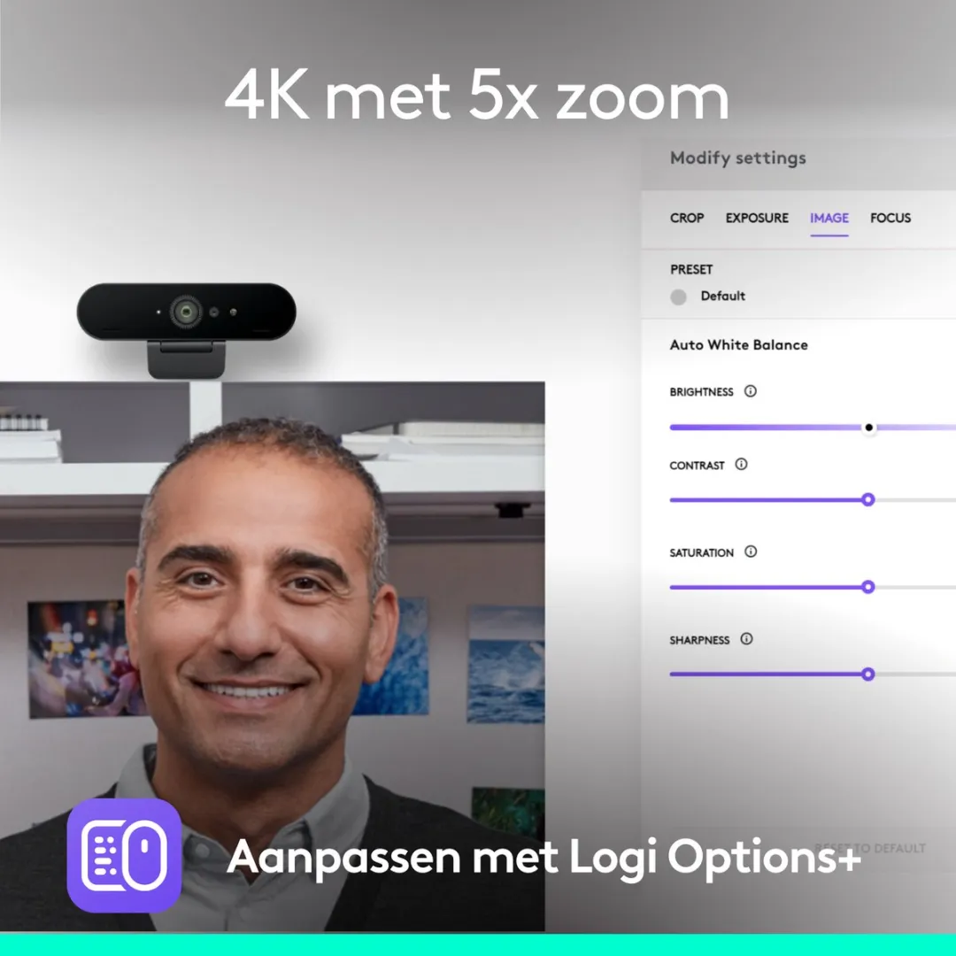 Logitech Brio 960-001718 Webcam 4K - Zwart