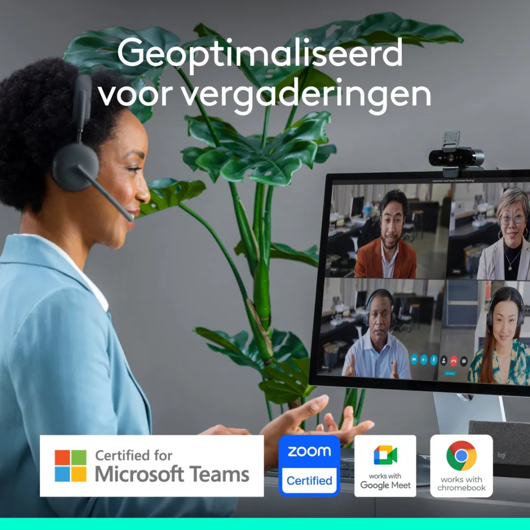 Logitech Brio 960-001718 Webcam 4K - Zwart