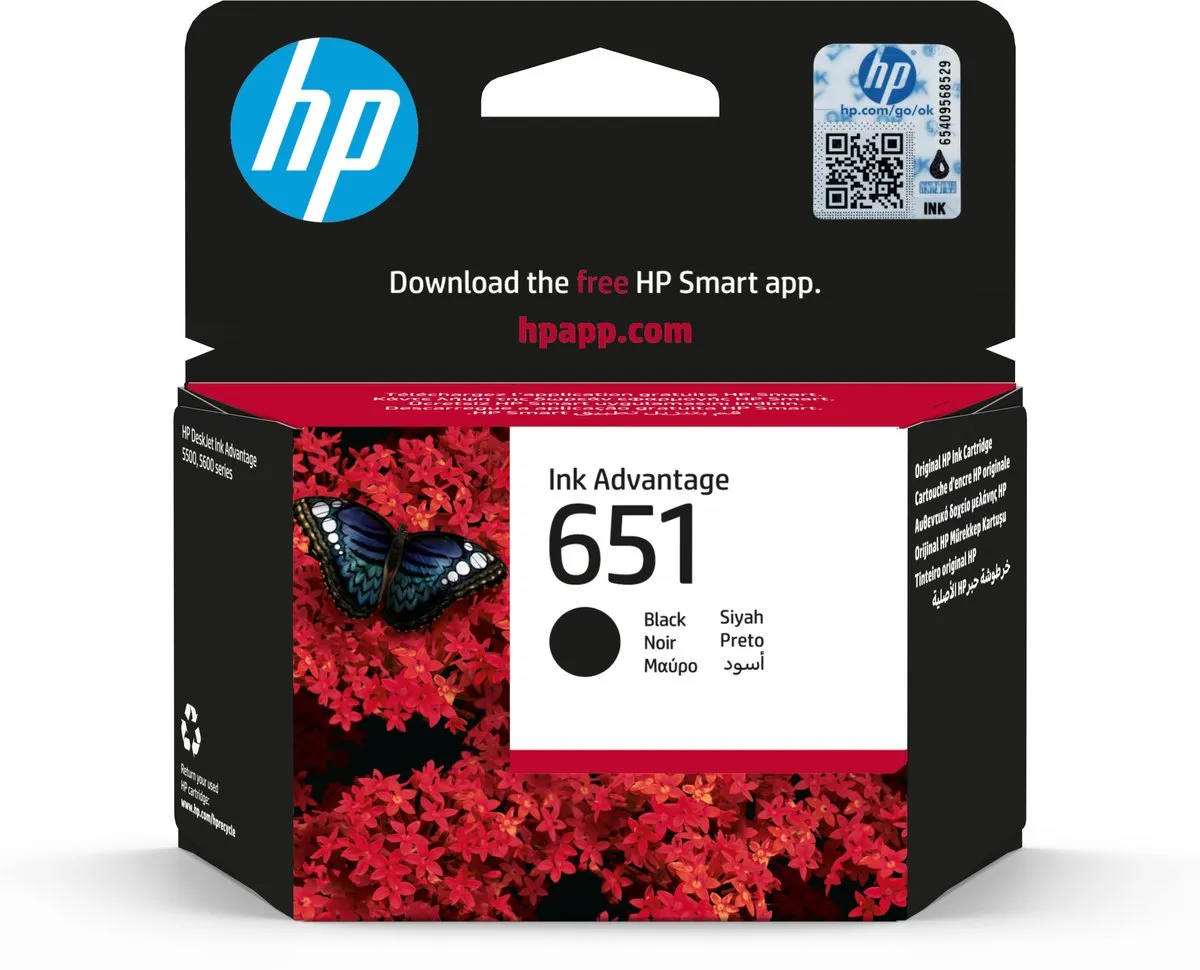 HP 651 C2P10AE Inktcartridge