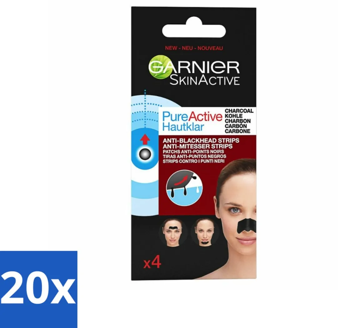 Garnier Pure Active Anti-Mee-Eters Strips Charcoal