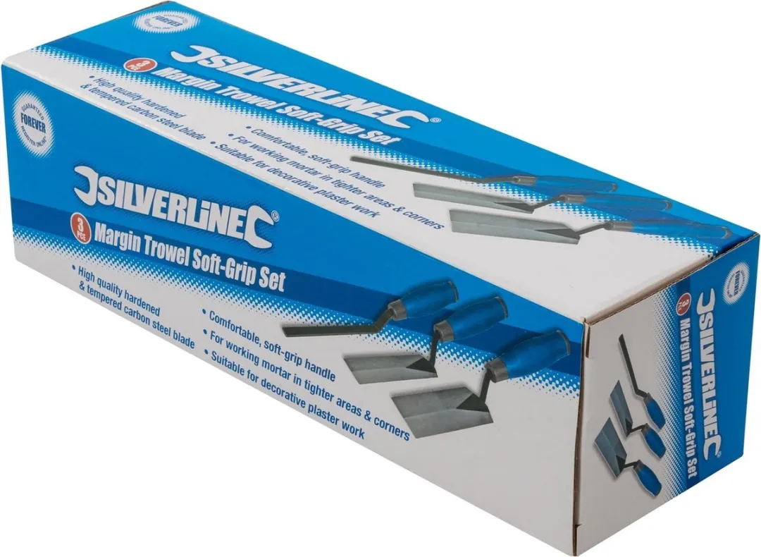 Silverline Softgrip Pleistertroffelset 3-delig - Gehard staal