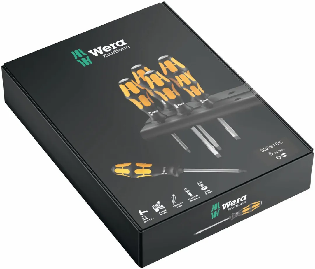 Wera Kraftform 05018287001 Schroevendraaierset - 6-delig PZ