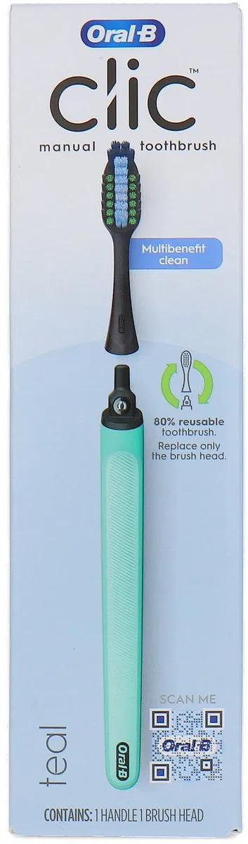 Oral-B CLIC Herbruikbare Tandenborstel Groen
