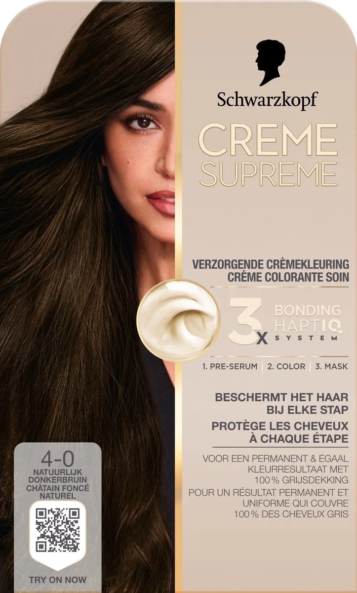Schwarzkopf Crème Supreme 4-0 Haarkleuring 245g