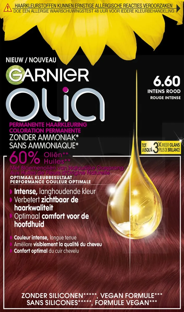 Garnier Olia Intens Rood Haarkleuring 986ml