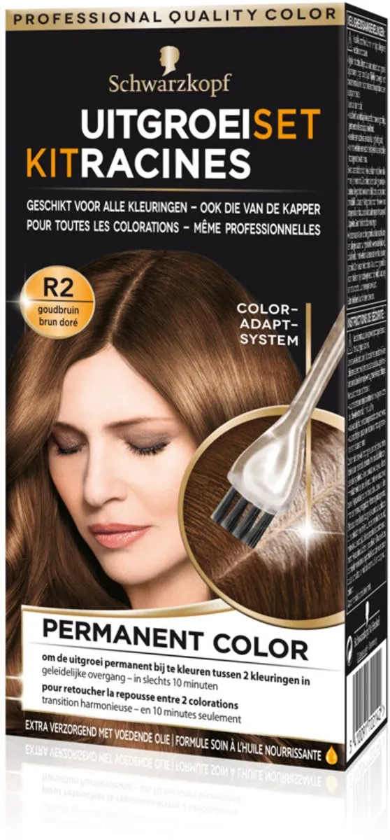 Schwarzkopf Uitgroeiset Haarverf Goudbruin R2 - 2 Stuks