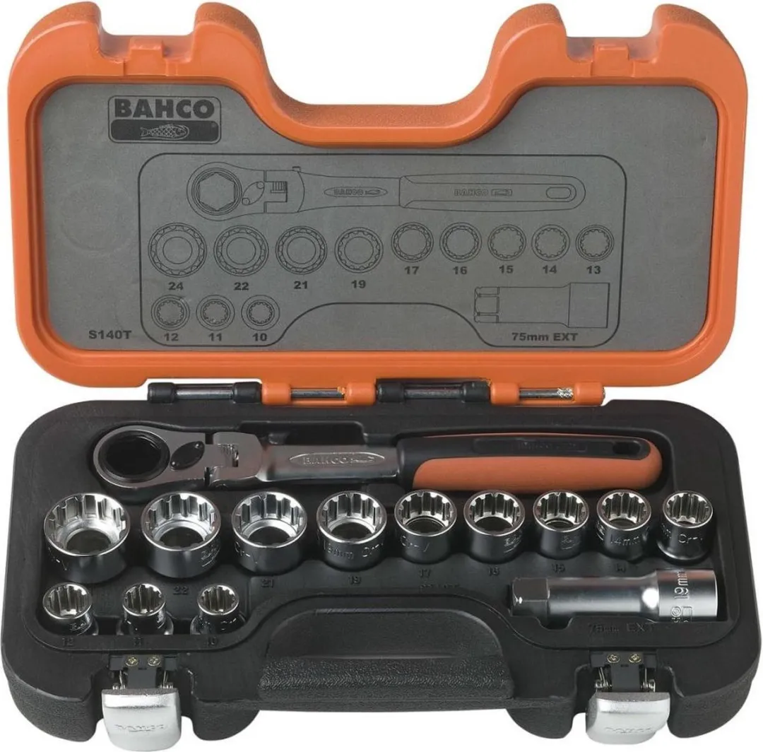 Bahco S140T Dopsleutelset - 14-delig
