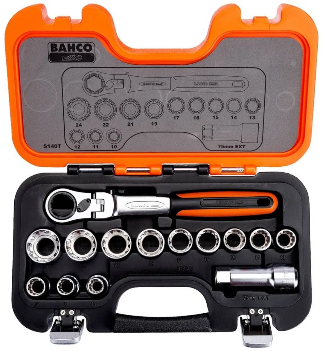 Bahco S140T Dopsleutelset - 14-delig