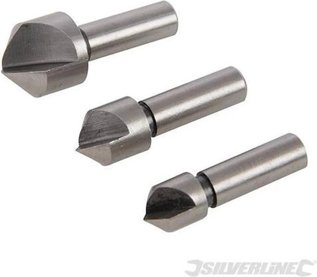 Silverline HSS Verzinkboor Set 3-delig Ø10/12/16mm