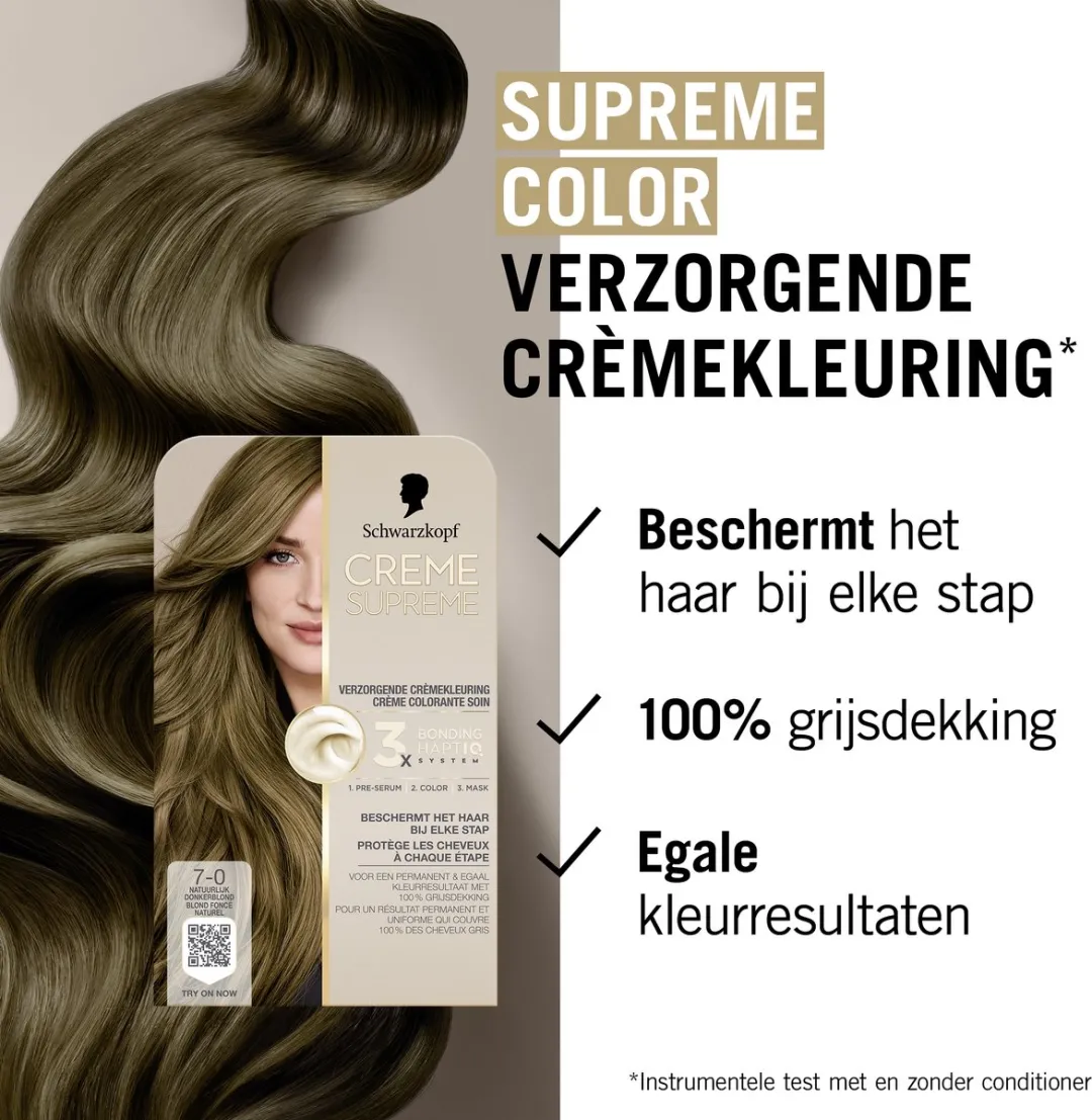 Schwarzkopf Creme Supreme 7-0 Haarkleuring 245g