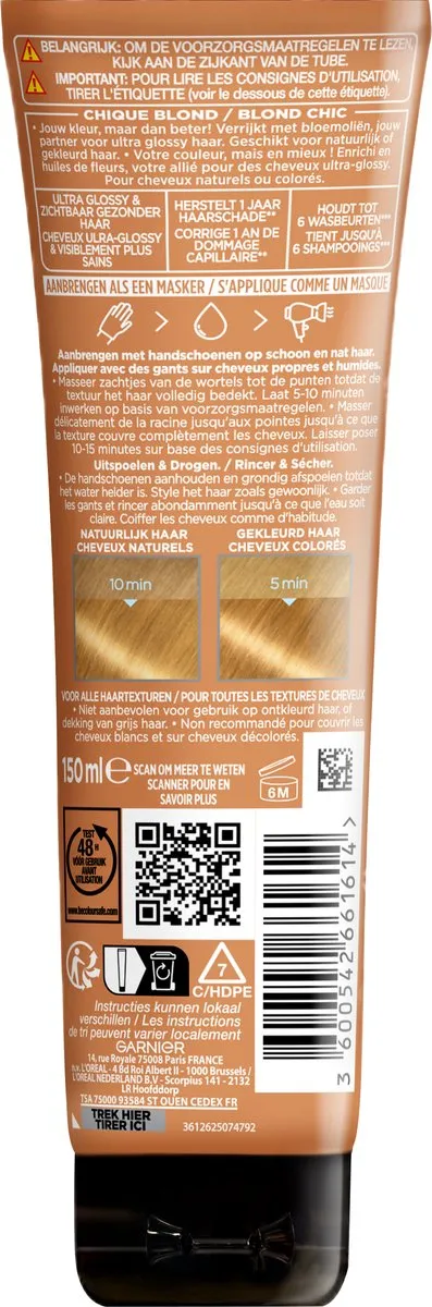 Garnier Olia Gloss Chique Blond Haarmasker 147g