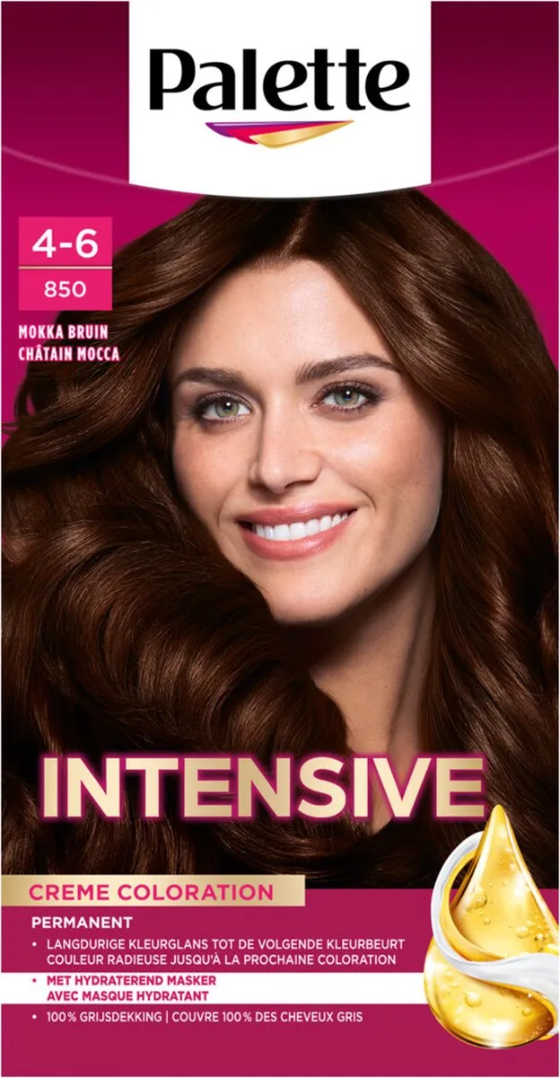 Schwarzkopf Poly Palette 850 Mokkabruin Haarverf - 3x115ml