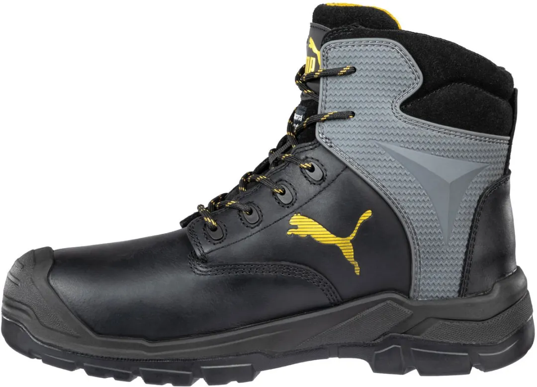 PUMA Borneo MT MID 630870 Werklaarzen - Zwart/Grijs