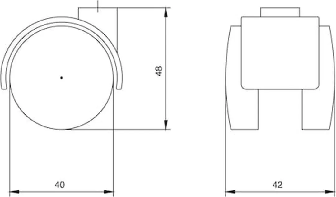 Würth Dubbel Meubelwiel 30kg - 4 Stuks - Ø4cm - Zwart