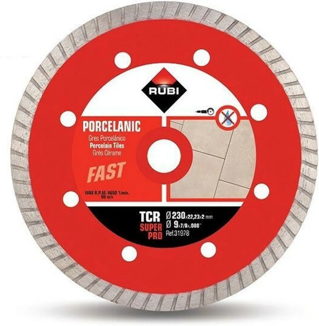 Rubi Diamantschijf 230mm TCR Superpro 22,2mm