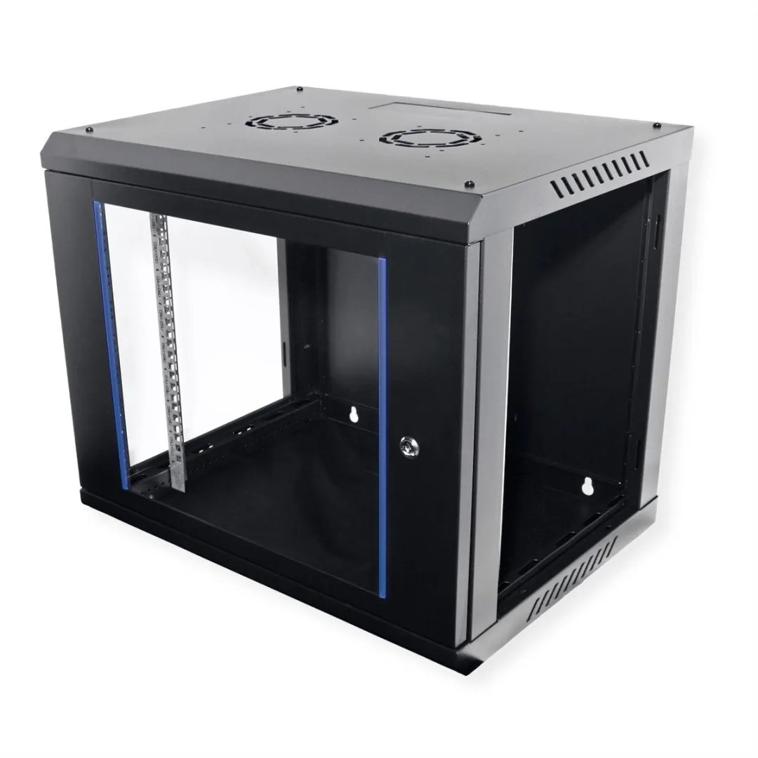 Value 19 inch Wandbehuizing 9HE Bouwpakket - 600x450mm Zwart