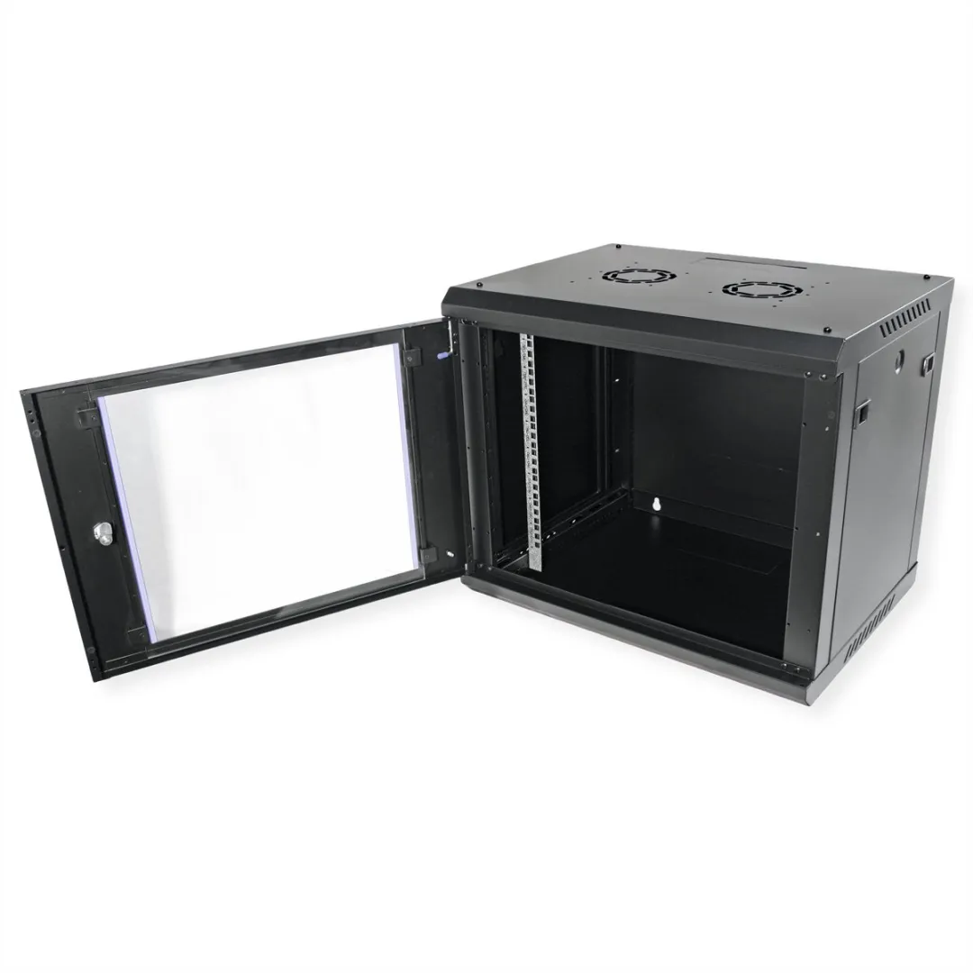 Value 19 inch Wandbehuizing 9HE Bouwpakket - 600x450mm Zwart
