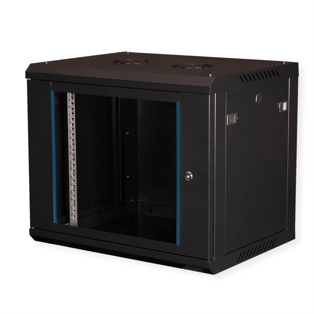 Value 19 inch Wandbehuizing 9HE Bouwpakket - 600x450mm Zwart
