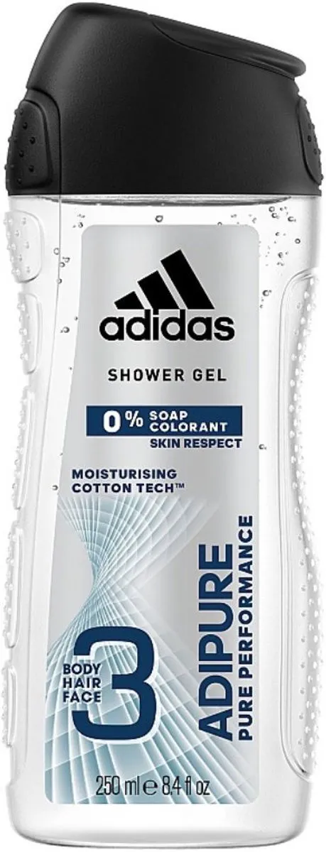 Adidas Adipure Pure Performance 3-in-1 Douchegel - 1250ml (5x250ml)