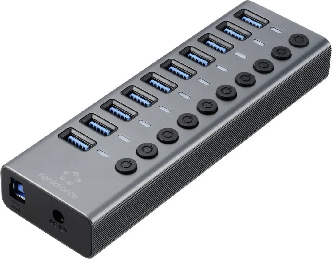 Renkforce RF-6027504 USB-Hub 10 Poorten USB 3.1 Gen2