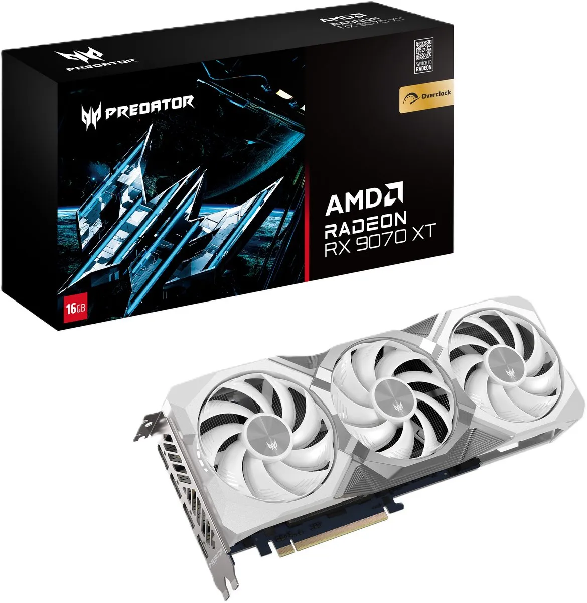 Acer Predator BiFrost RX 9070 XT OC 16GB Wit