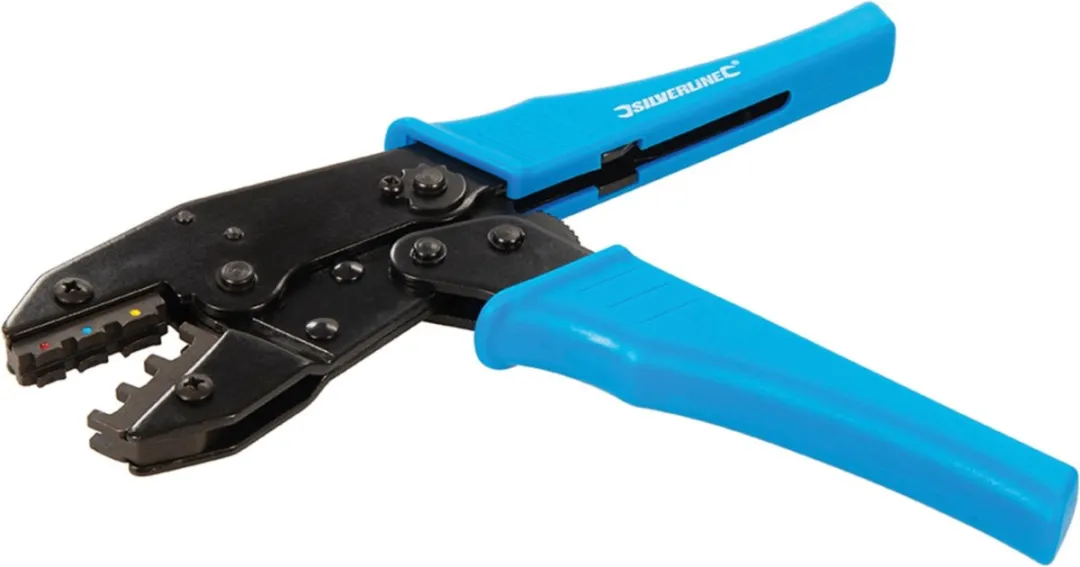 Silverline Expert Ratel Krimptang 220mm - Blauw/Zwart