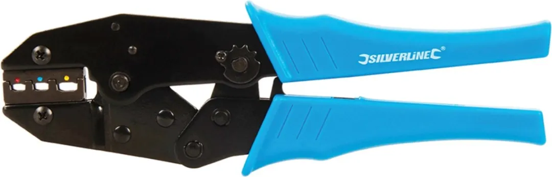 Silverline Expert Ratel Krimptang 220mm - Blauw/Zwart