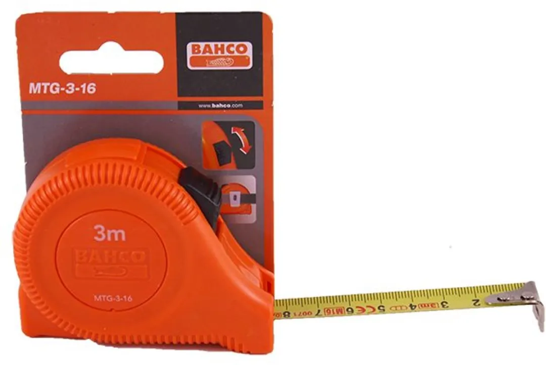 Bahco MTG-3-16 Rolmaat 3m x 16mm - Oranje
