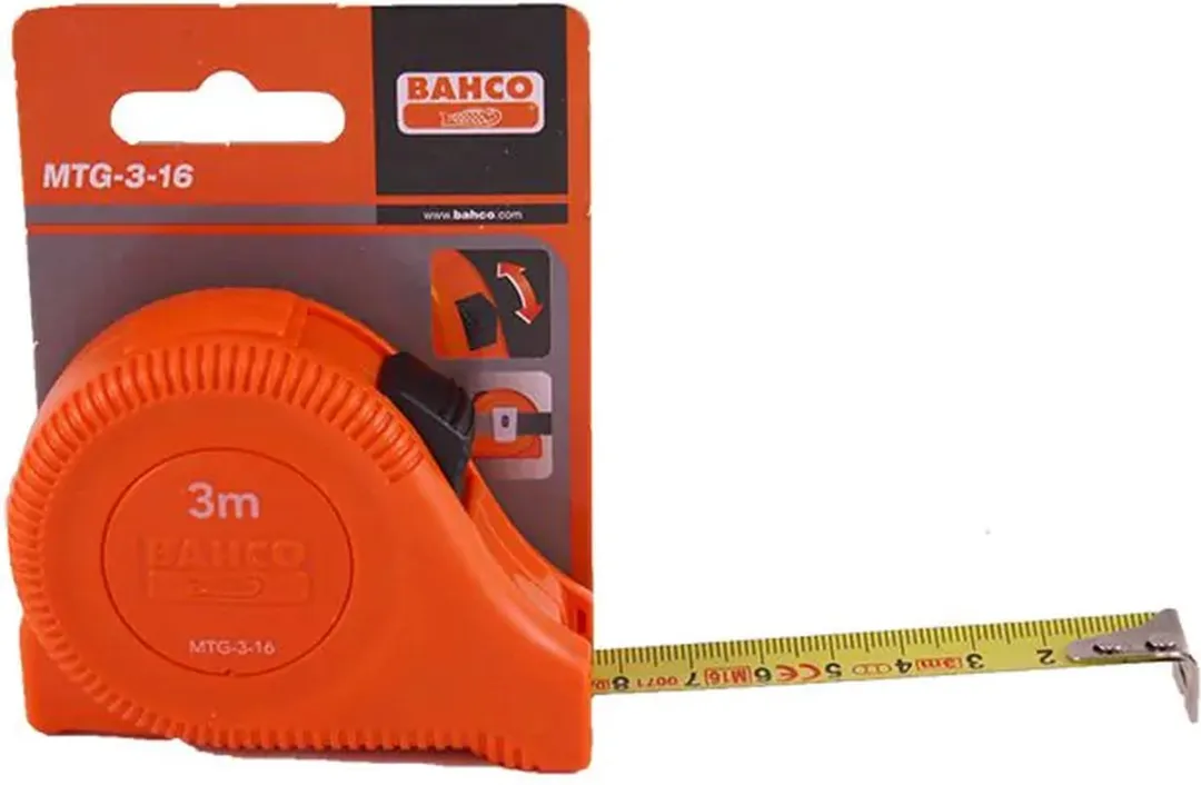 Bahco MTG-3-16 Rolmaat 3m x 16mm - Oranje