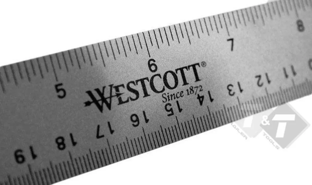 Westcott Liniaal 30cm/12 Inch Aluminium - 5 Kleuren
