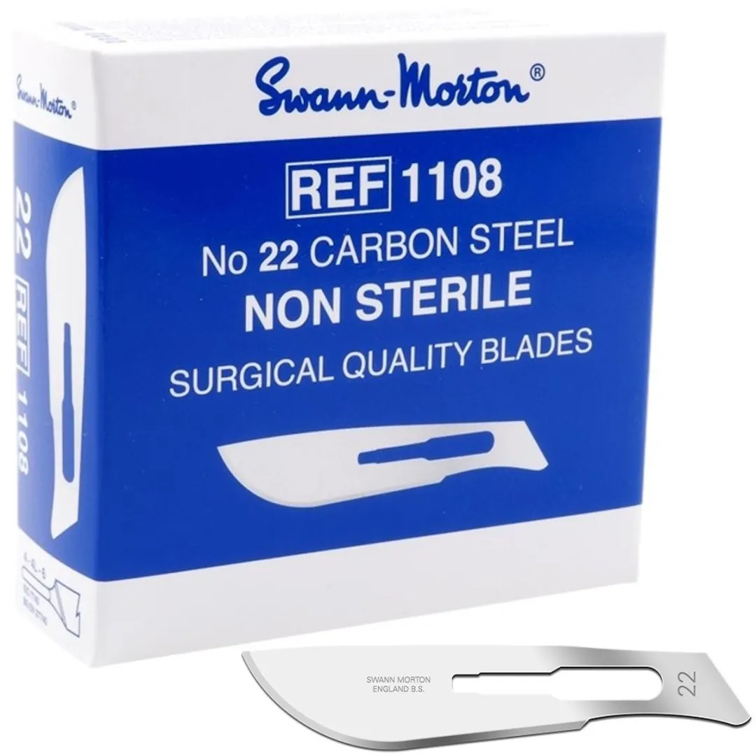 Swann Morton Nr 22 Mesjes - 100 Stuks - RVS