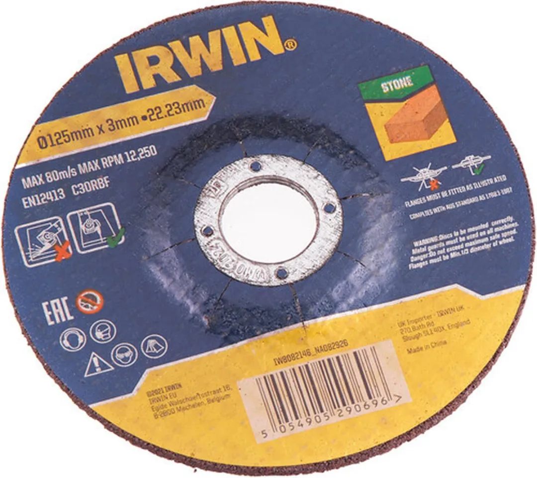Irwin NAC79194 Slijpschijven 125mm - 6 Stuks