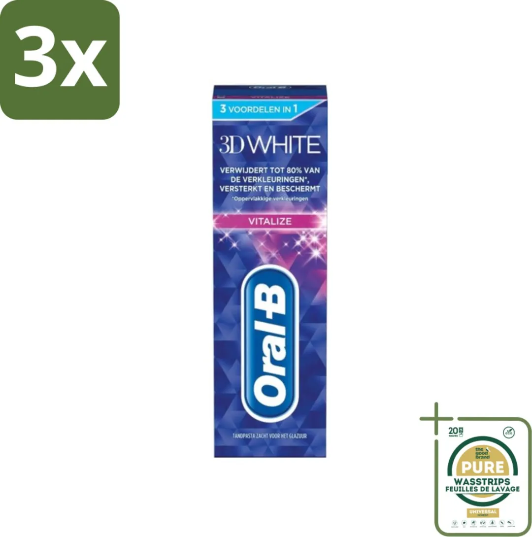 Oral-B 3D White Vitalize Tandpasta Whitening 225ml