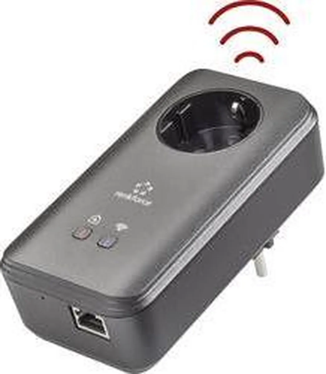 Renkforce PL600D WiFi Powerline Adapter - 500 MBit/s - Zwart