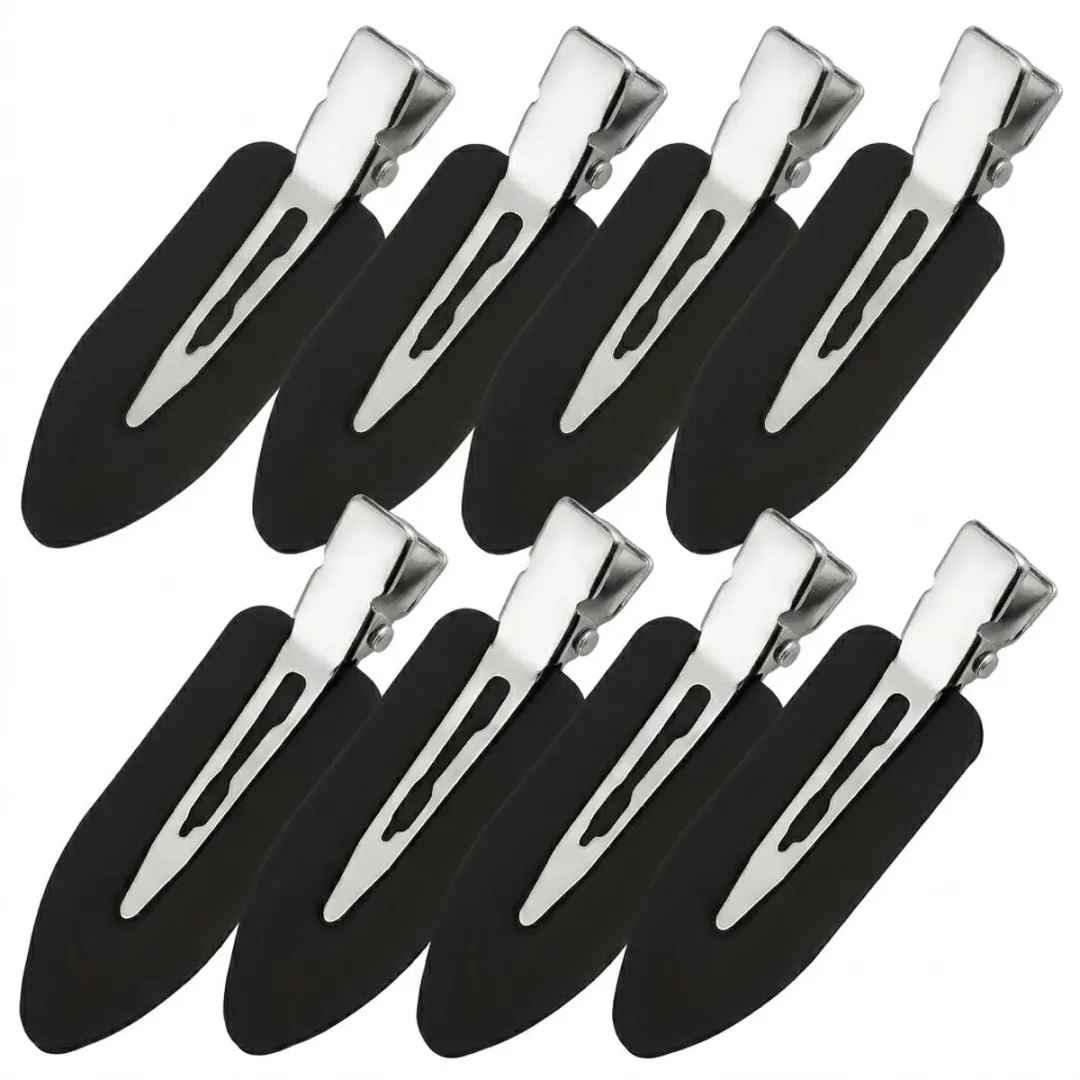 NuveX Haarclips Zwart - 8 Stuks Metal