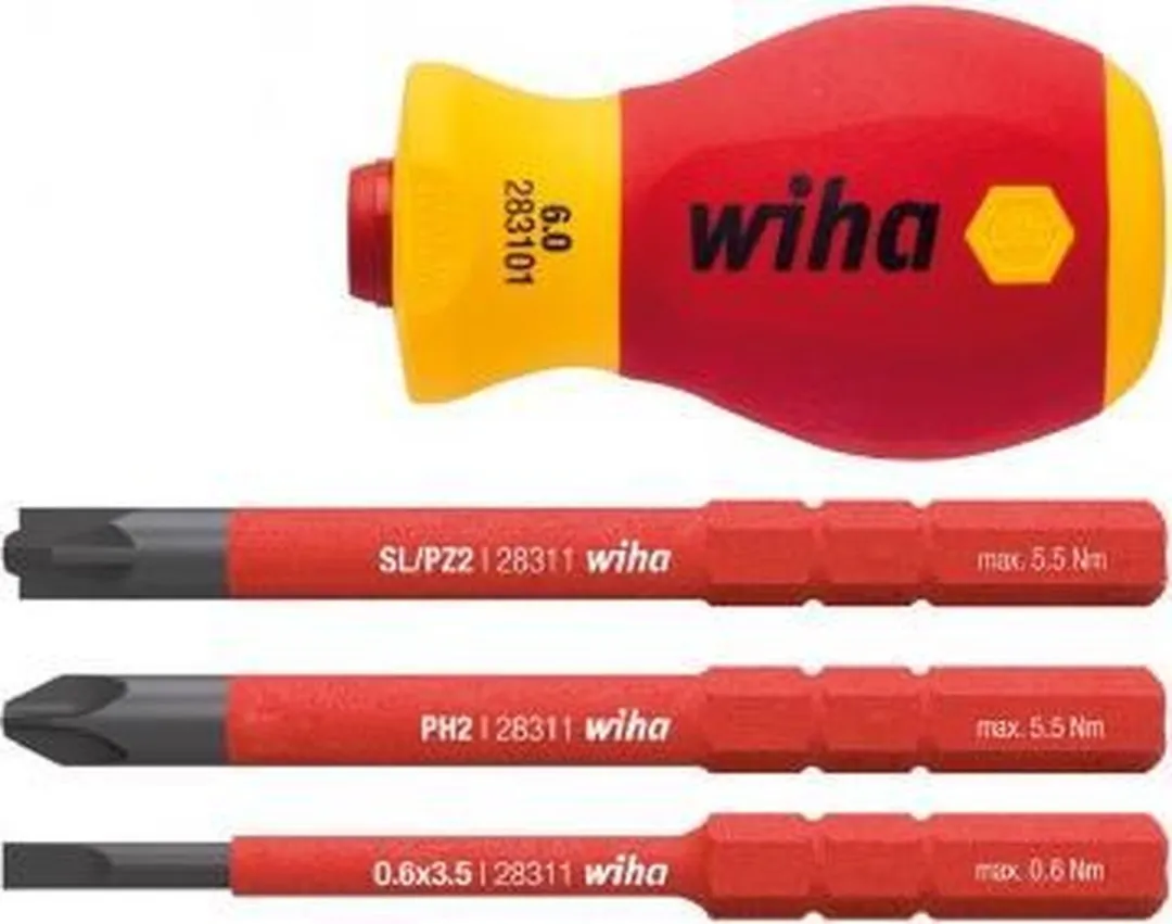 Wiha electric slimVario SB28310101 Schroevendraaier met bithouderset - SL4/PH2/PZ