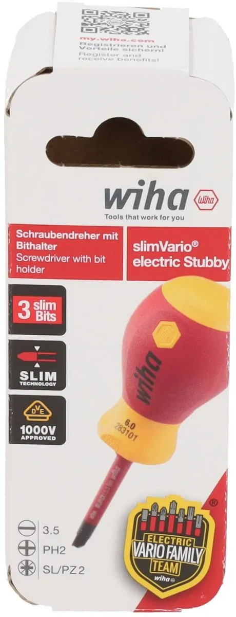 Wiha electric slimVario SB28310101 Schroevendraaier met bithouderset - SL4/PH2/PZ - afbeelding 6 van 6