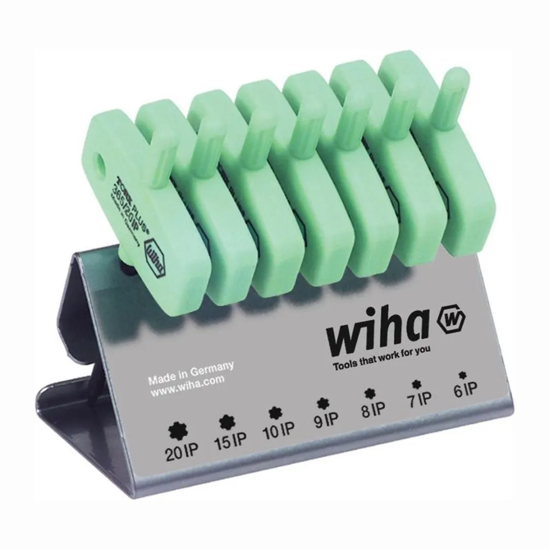 Wiha TORX PLUS Stiftsleutelset 8-delig 26261 - Werkbankhouder