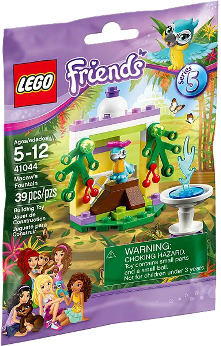 LEGO Friends De Fontein van Papegaai 41044