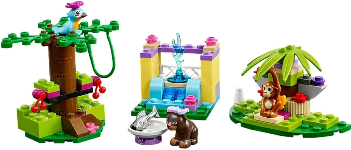LEGO Friends De Fontein van Papegaai 41044 - Paars