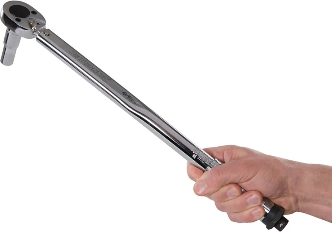 Silverline Momentsleutel 28-210 Nm - Inclusief Verlengstaaf & Adapter - afbeelding 6 van 6