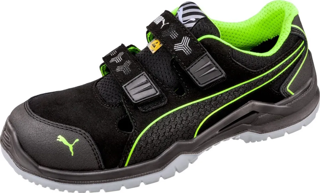 PUMA Neodyme Green Laah S1P 644300 Veiligheidsschoen - Zwart/Groen