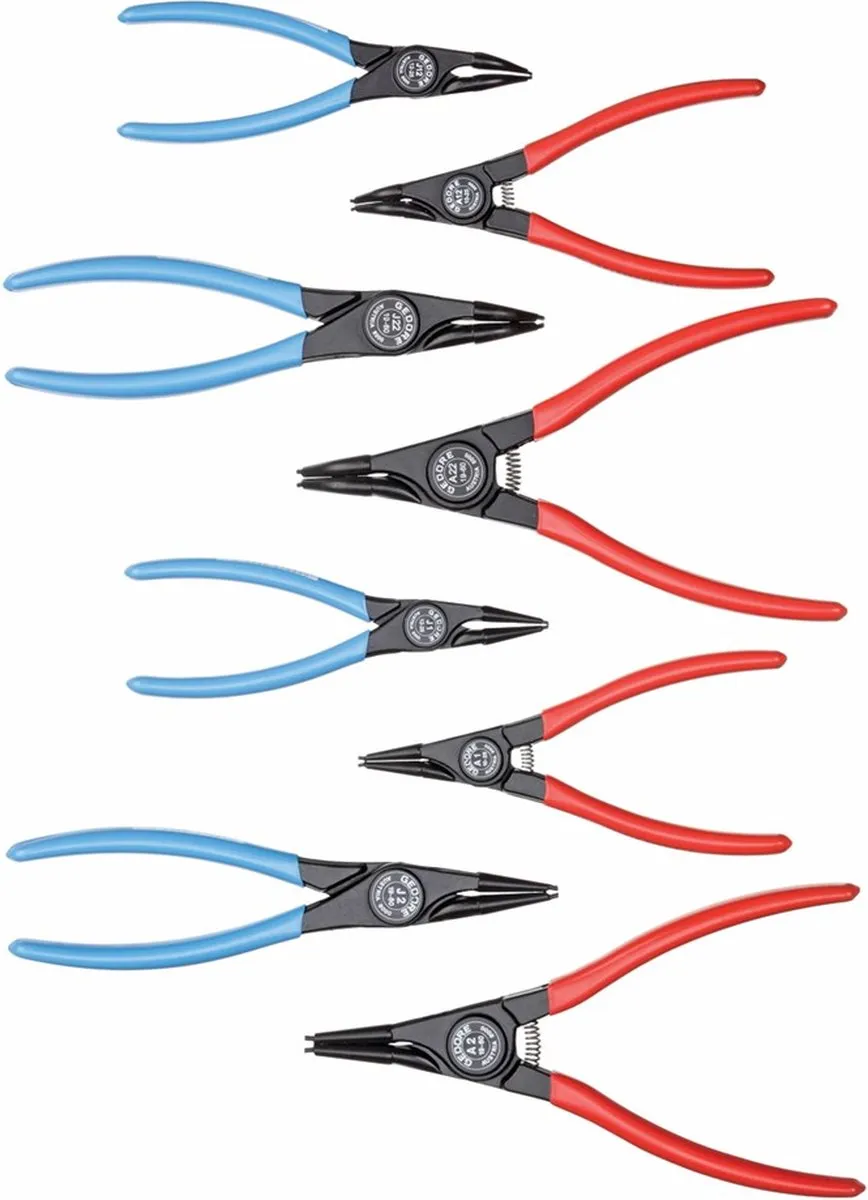 Gedore 1101-004 8-delige Borgringtangenset - 2148706