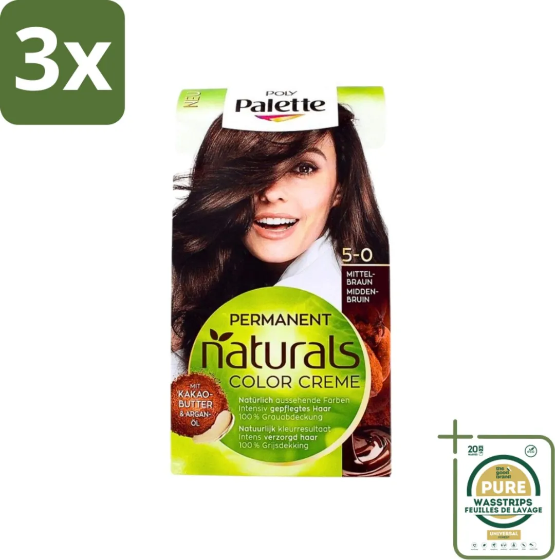 Schwarzkopf Poly Palette Haarverf Middenbruin 345ml