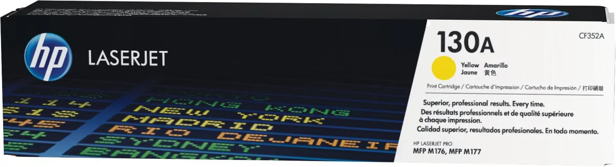 HP 130A CF352A Tonercartridge Geel - 1000 pagina's